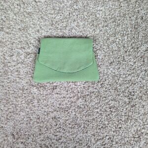 Handmade Pocket Wallet Credit Card Holder Moss Green/Marble Fabric Compact Small